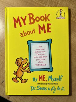 1969 Dr. Seuss My Book About Me VINTAGE Oversize Hardcover MINT