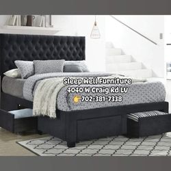 🙋‍♂️Queen Storage Bed Frame 👉Furniture Sectional, Dining Table, Bunk Beds Avail 