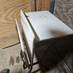 Antique school desk.