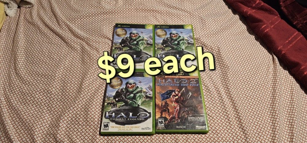Original Xbox Halo, Halo 2 Multi-player Pack $9 Each