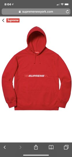 Supreme hidden zip pouch hoodie