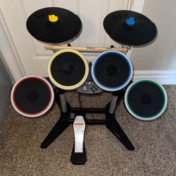 ROCK BAND / GUITAR HERO VIDEO GAME DRUMS SONY PLAYSTATION 3 PS3 XBOX 360 NINTENDO WII DRUM SET
