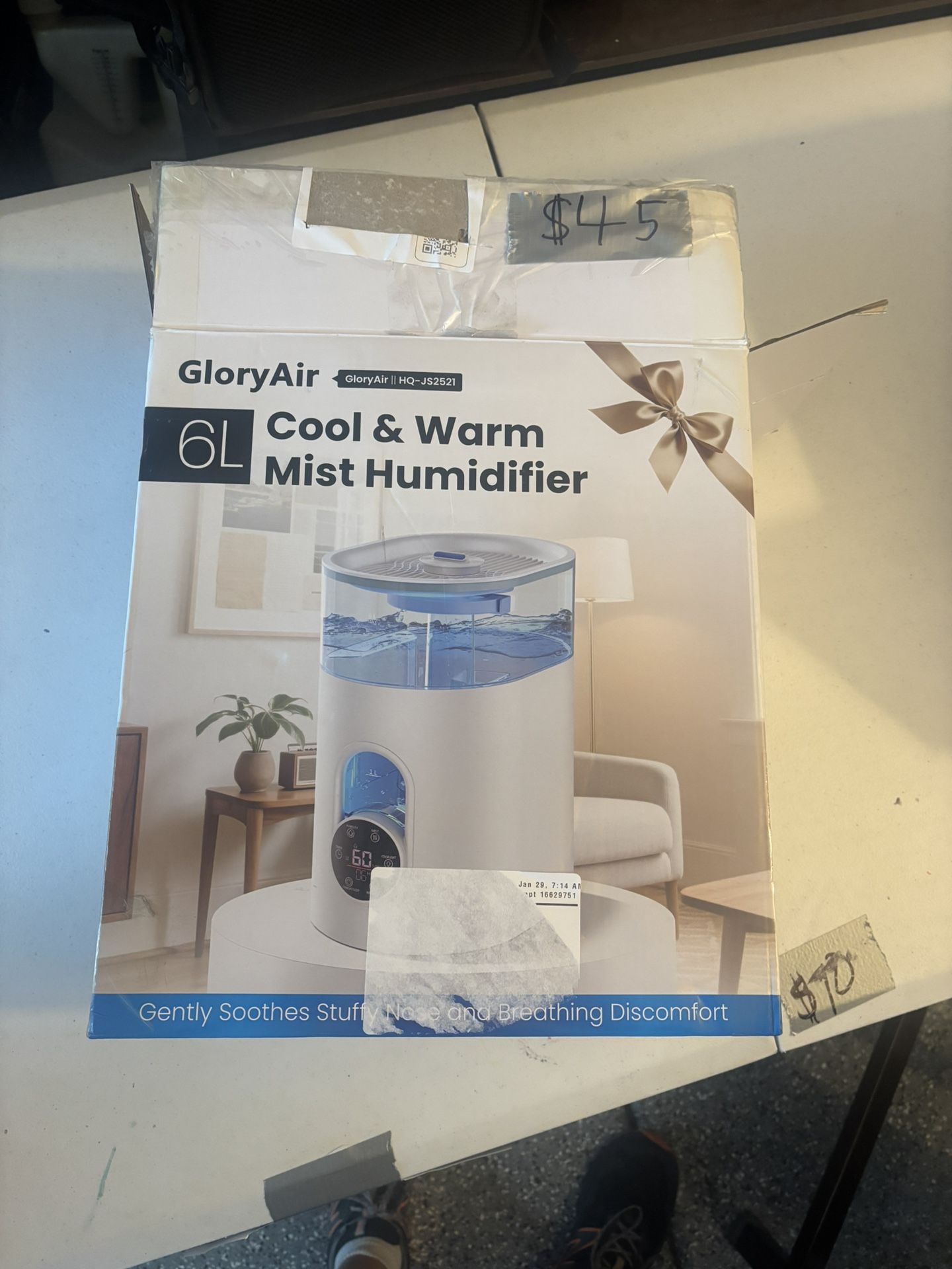 Glory Air Cool, And Warm Mist Humidifier