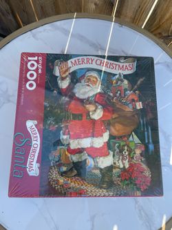 Springbok Hallmark Merry Christmas Santa 1000-Piece Interlocking Jigsaw Puzzle