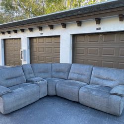 🛋️Sectional Couch/Sofa - Recliners - Gray - Havertys - Delivery Available 🚛