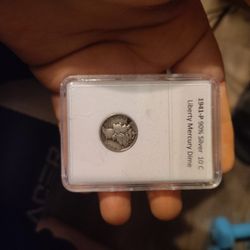 1941 P90% Silver 10c Liberty Mercury Dime ×2