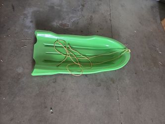 Free plastic snow sled