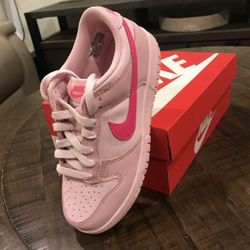 Nike Dunk Low Triple Pink Sizes 4.5y/6w