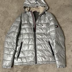 Gray Tommy Hilfiger Puffer 