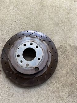 2014 Mazda CX-9 rear brake Drilled & Slotted rotors and pads