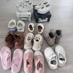 Toddler 10 Pairs Of Shoes Bundle Size 6