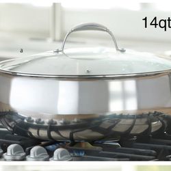 Cacerola De 14 Qt Tri Ply