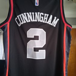 Brand New W Tags Stitched Detroit Pistons #2 Black Cade Cunningham  "BAD BOYS " SWINGMAN JERSEY SIZE MEN'S LARGE! SHOOT ME AN OFFER!