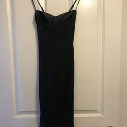 Sexy Black Corset Pencil Dress