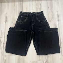 Alab Pants Baggy Black Jeans Size 32