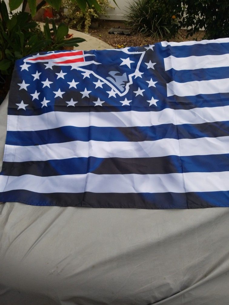 New England Patriots Football Flag