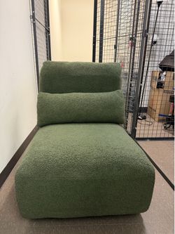 Green Wool Sofa Chair