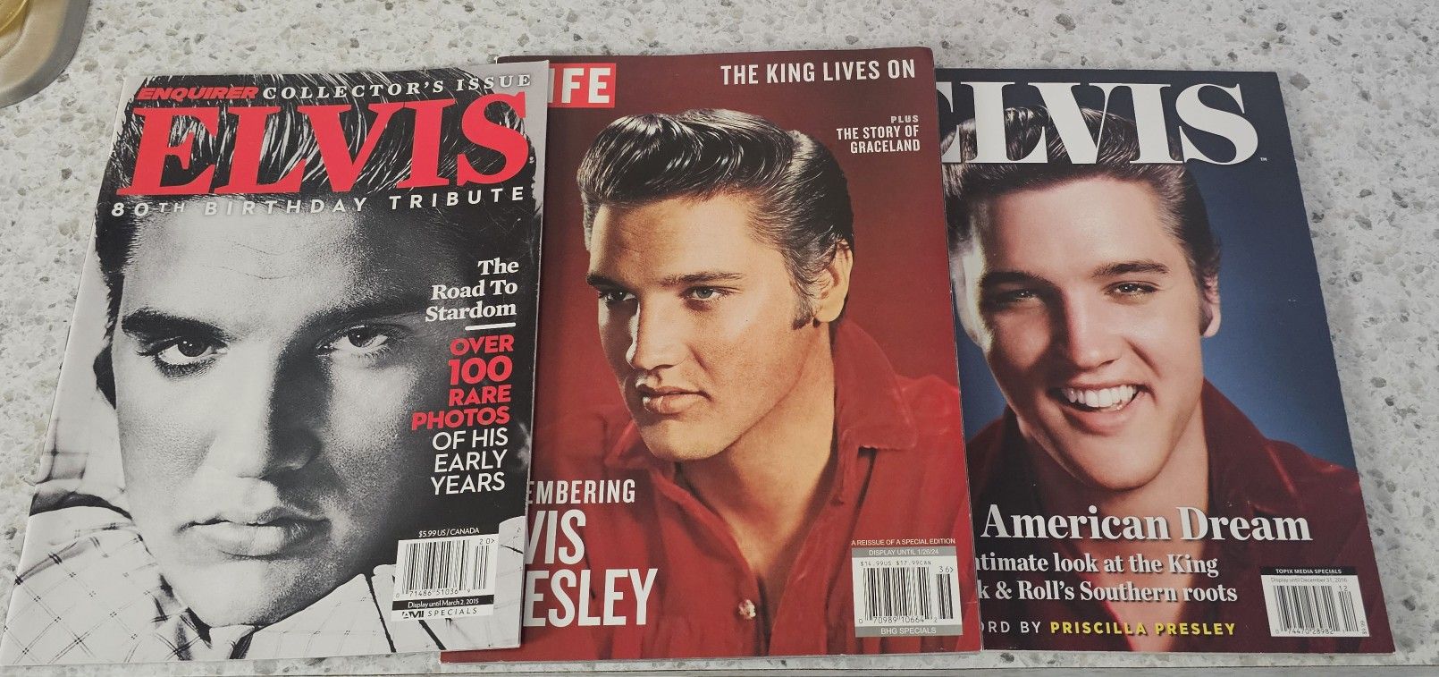 Lot Of 3 Elvis Presley Magazines