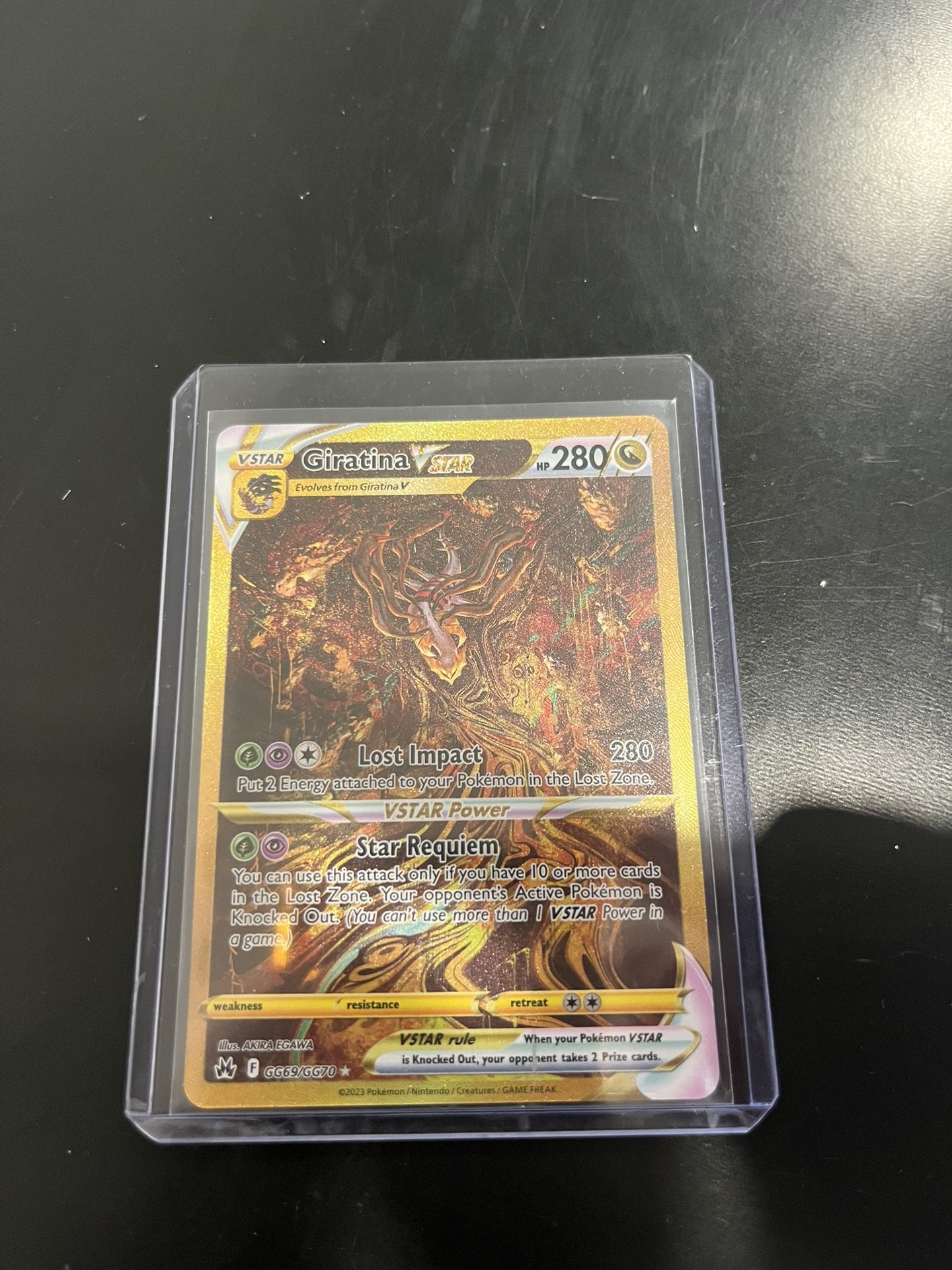 Giratina VSTAR GG69/GG70 Crown Zenith Galarian Pokemon Card