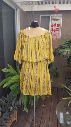 Yellow  - Summer Dress ( 3X  )