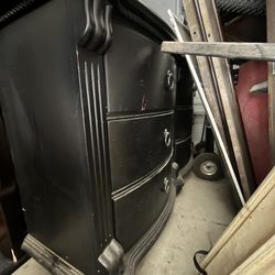 MATCHING BED FRAME W/ NIGHTSTAND & LONG DRESSER