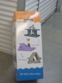 Couch for Children And Toddlers Kids Play Foam Customizable Sofa Gray