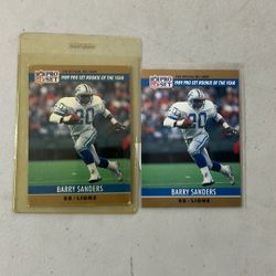 Barry sanders Rookie NFL  card