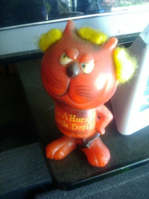 Old school I'M A HORNY LITTLE DEVIL figure