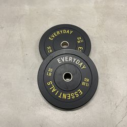 35LB Barbell Bumper Plate Set