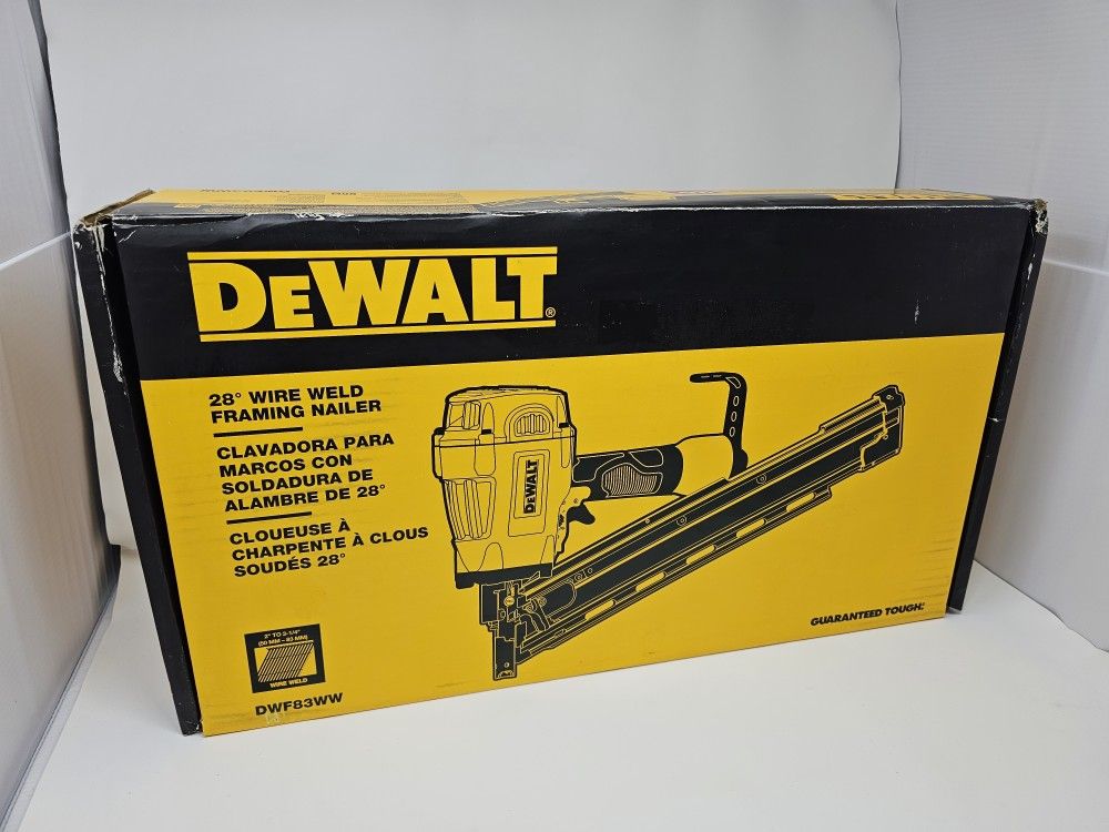 DEWALT
Pneumatic 28-Degree Corded Framing Nailer