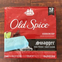 Old Spice Deodorizing Soap: SWAGGER  12 Bars