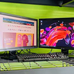 💥WORK FROM HOME DESKTOP 🖥 DUAL SCREEN 👌🏽