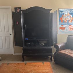 Black Wood Armoire