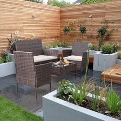 Brand New Brown Patio Set Outdoor Furniture Set 