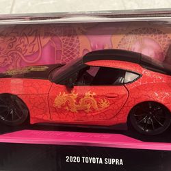 2020 Toyota Supra  Year of The Dragon  pink Slips 1/24 scale Diecast 