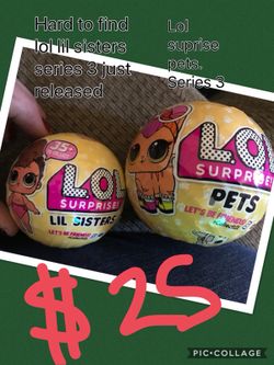 LOL Suprise lil sis and pet both series 3 hard to find