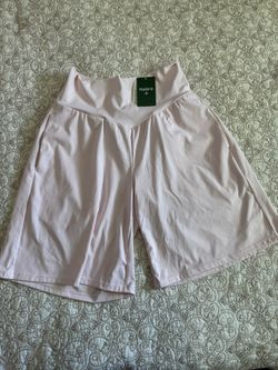 Halara Softlyzero Airy Yoga Shorts Pink NWT Size Large