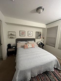 Gray Queen Bed Frame