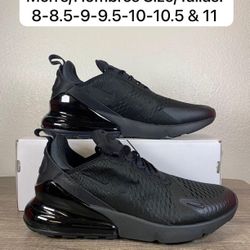 Men’s Nike Air Max 270 Triple Black All Sizes