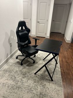 Gamer chair & table