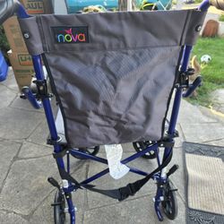 Folding Transport Wheelchair