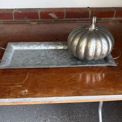 Pumpkin And Tray