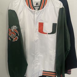 Miami Hurricanes Starter Jacket (Size L)