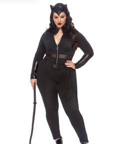Plus Size Sultry Supervillain Women Halloween Costume