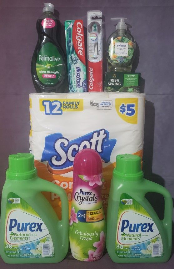 NASHVILLE, GA Lot Of 9 Purex Household Bundle