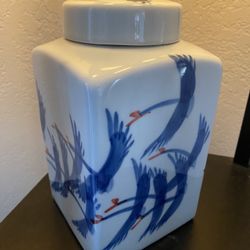 ginger jar Hand-Painted flower vase Christmas decor vase