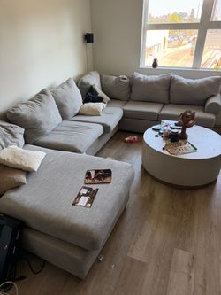 FREE COUCH : LIVING SPACES L COUCH ( PICK UP REQUIRED)
