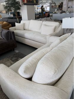 Apartment Perfect Sofa Set White, Brown, Gray OR Black - $0 Down - SAME DAY DELIVERY 🚚