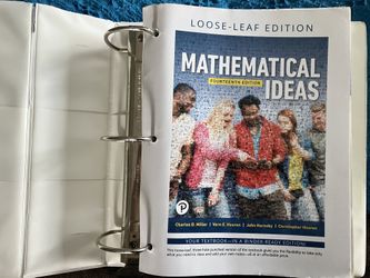 Textbook - Mathematical Ideas, Loose-leaf Edition (in Binder)