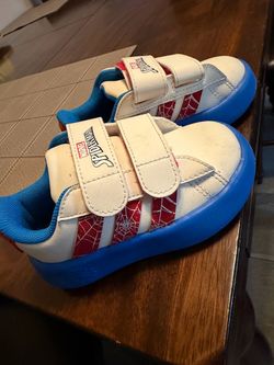 Toddler spider-man adidas shoes